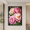 (Big Size)Peony - 11CT Stamped Cross Stitch - 40*60cm - Flower