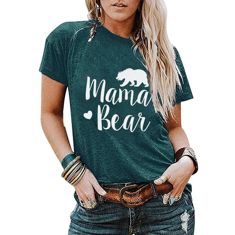 Mama Bear Printed T-shirt