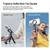 MA88 MagLock Phone Holder Double-Sided Magnetic Tripod for Smartphone Travel Vlog Video Photography
