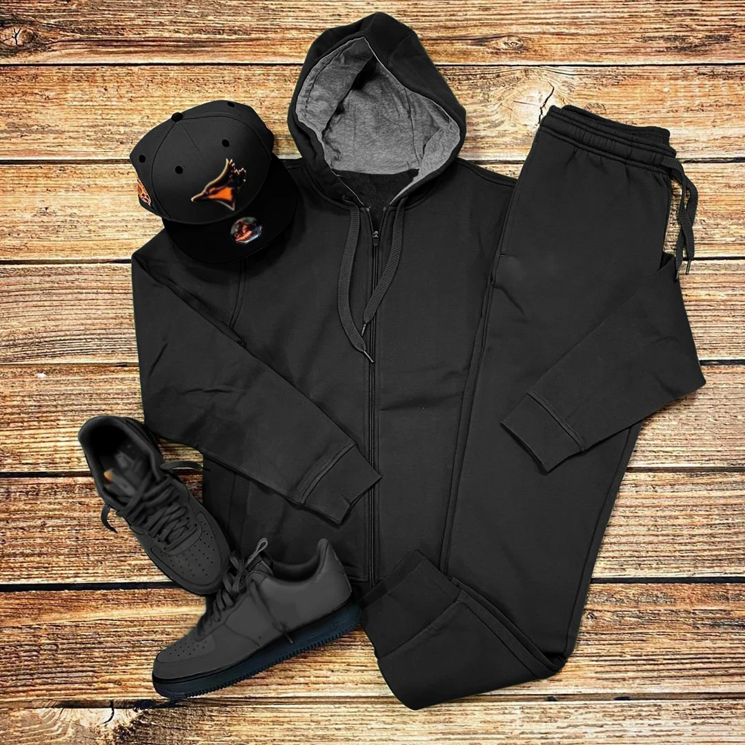 Crocodile print contrast cardigan hoodie trousers suit