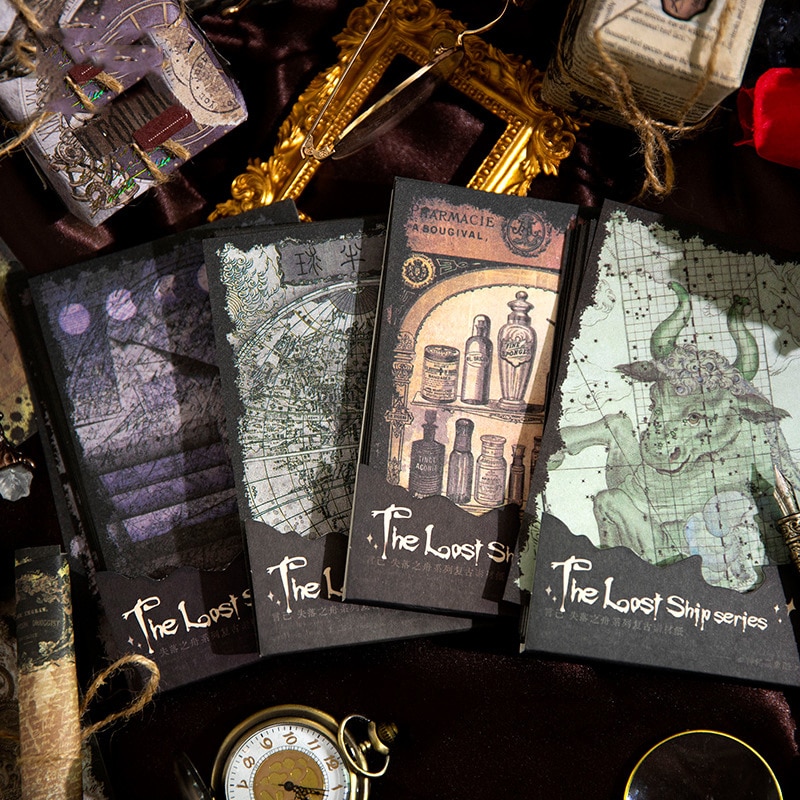 저널세이 40매 잃어버린 배 시리즈 문학 빈티지 소재지