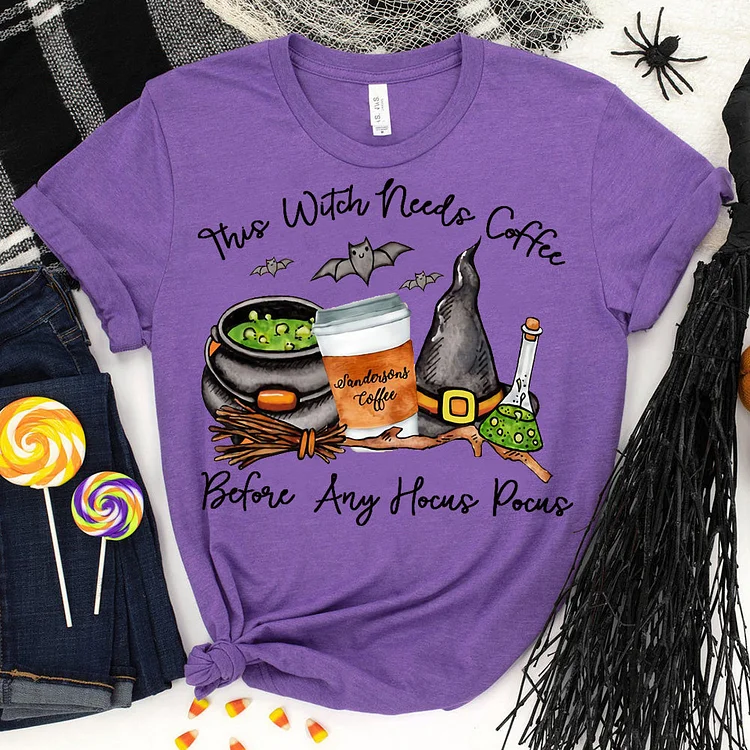 Funny Halloween Hocus Pocus T-Shirt-06885