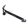 Camping Tent Staple Hammer Aluminum Alloy Hammer for Hiking Gardening (Black)