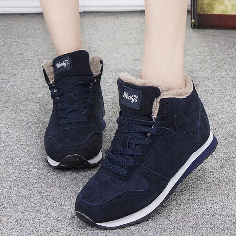 Women Shoes Winter Women Flats Plus Size 35-46 Unisex Lovers Winter Shoes Woman Causal Chaussures Femme Winter Sneakers Female