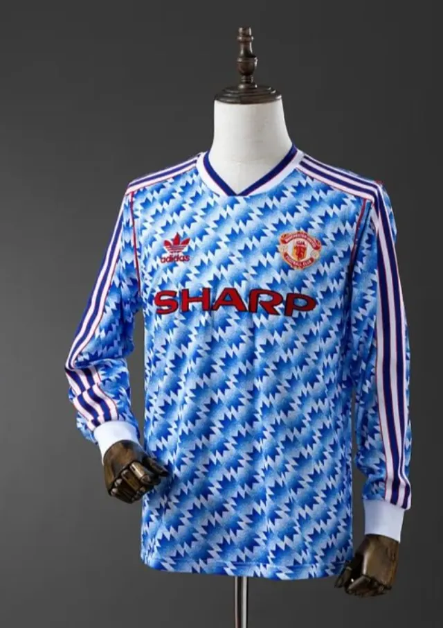 Manchester United 1990/1992 Retro Long sleeves Away Jersey