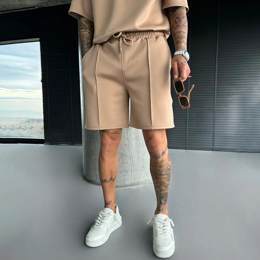 Loose Fit Seam Diver Shorts-inspireuse