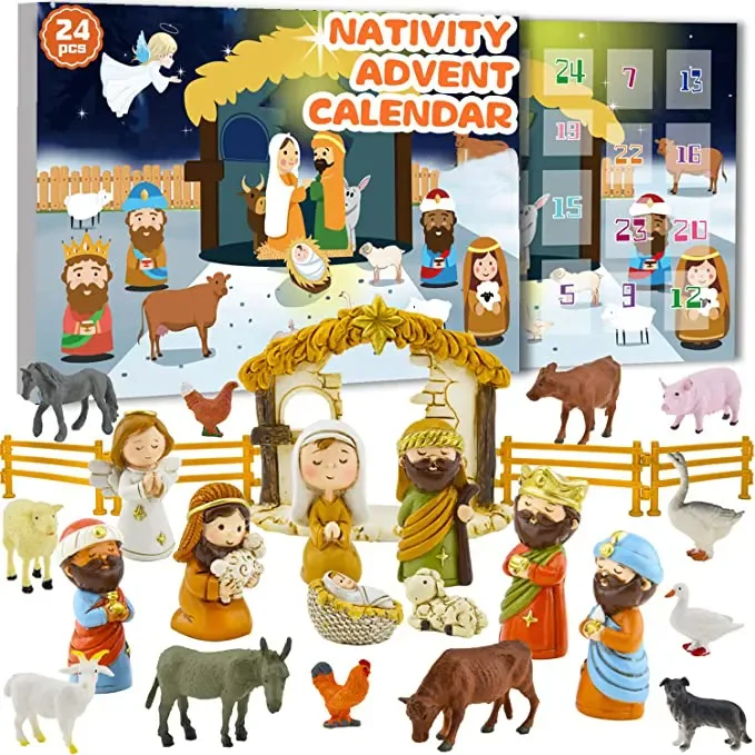 Nativity Scene Advent Calendar Set - tree - Codlins