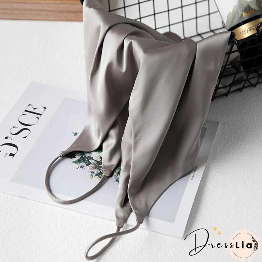 Summer Crop Top Women Camis Silk Satin Tank Top Women Camisole Sleeveless Vest Roupas Femin Cropped Croo Top Binder Trans