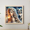 Beauté Loup-Perceuse Ronde Peinture Diamant-40*40CM