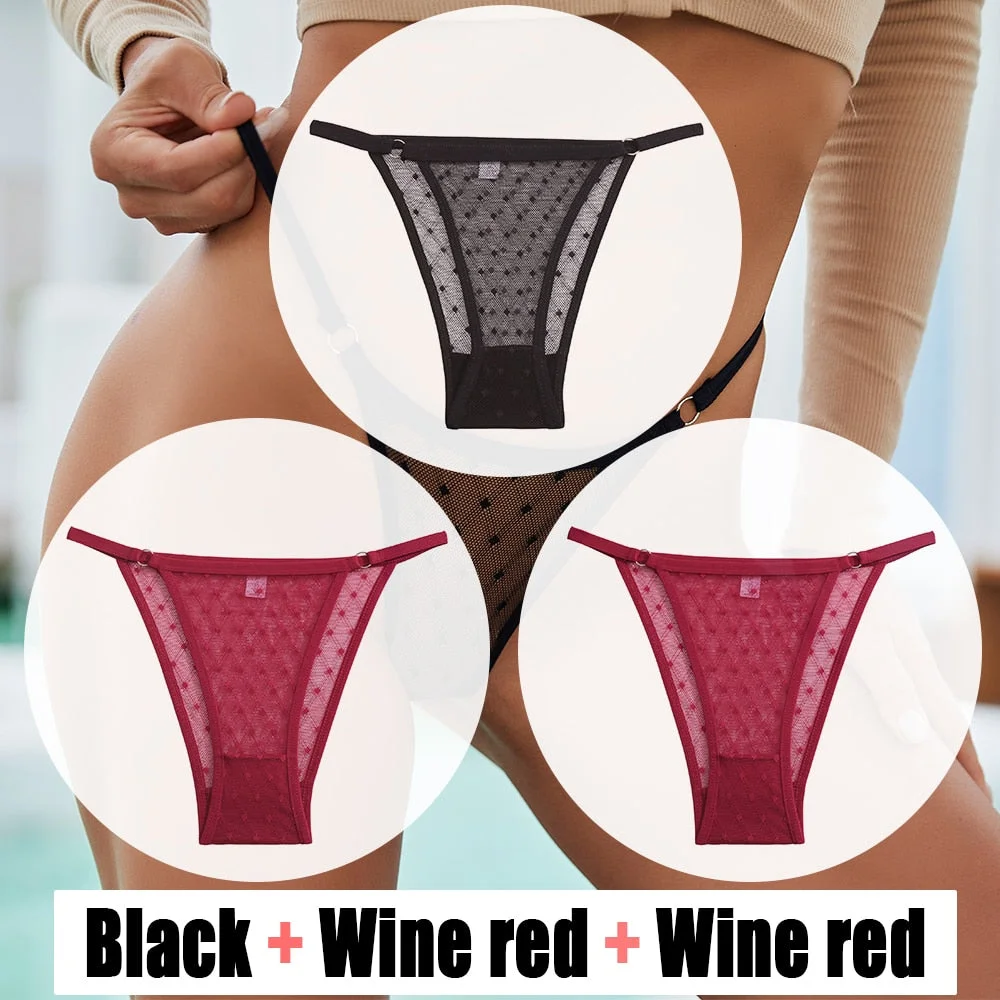Sexy Lace Panties Women's Underwear Mesh Transparent Sexy lingerie Soft Intimate Underpants Plus Size M-XXL Female Underwear