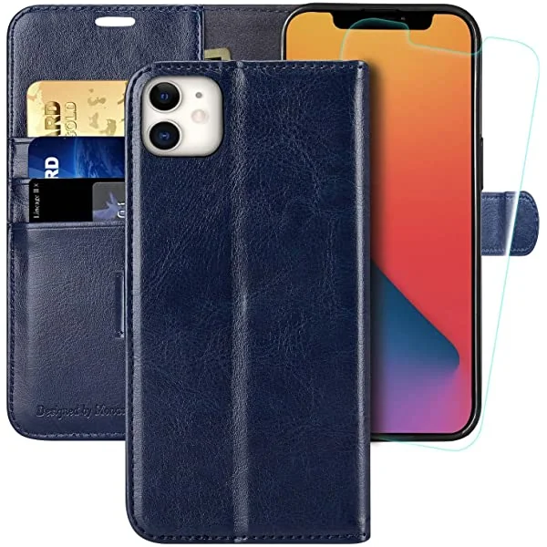 MONASAY Wallet Case for Apple iPhone 12 Mini 5G 5.4-inch 