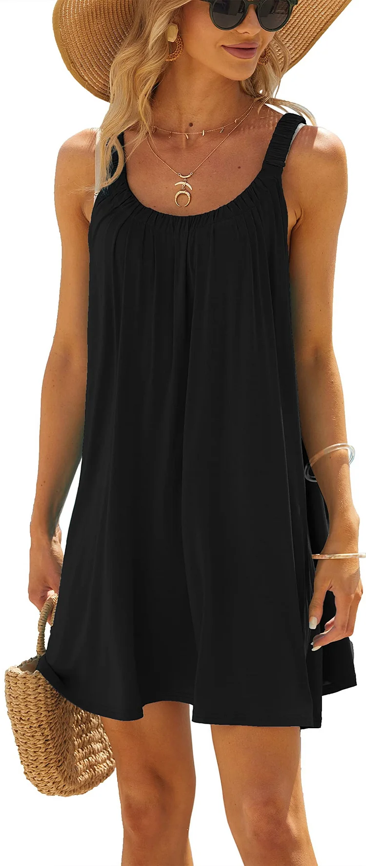 Summer Beach Dress for Women Bikini Swimsuit Cover Ups Casual Vacation Short Halter Dresses Bathing suits Coverups Beachwear