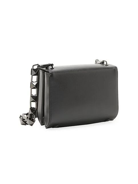 Valentino Garavani Stud Sign Leather Shoulder Bag