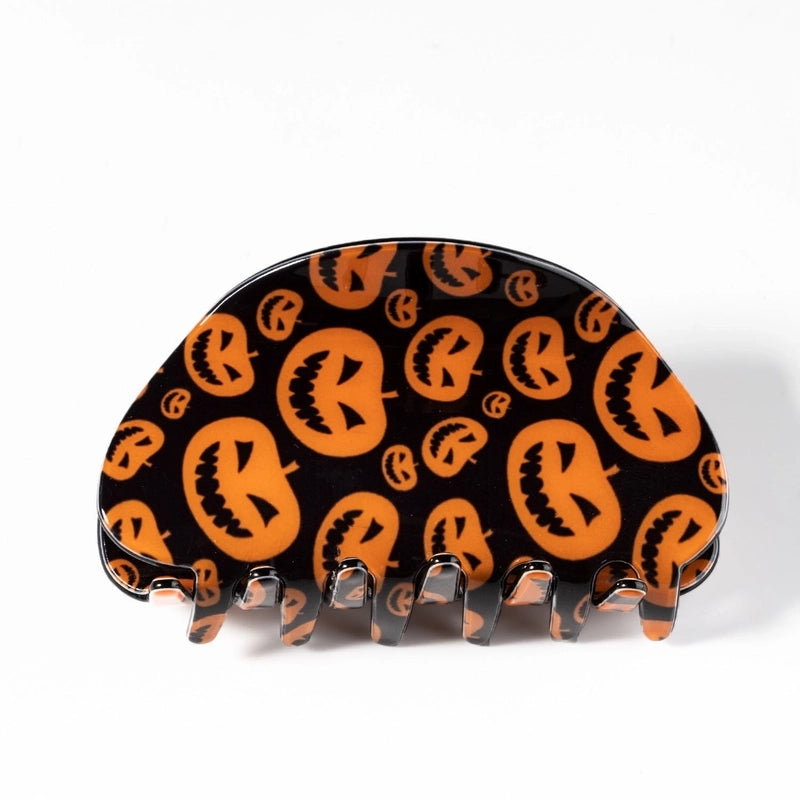 Halloween Minimalist Women’s Pumpkin Lattice Spider PVC Hair Claws