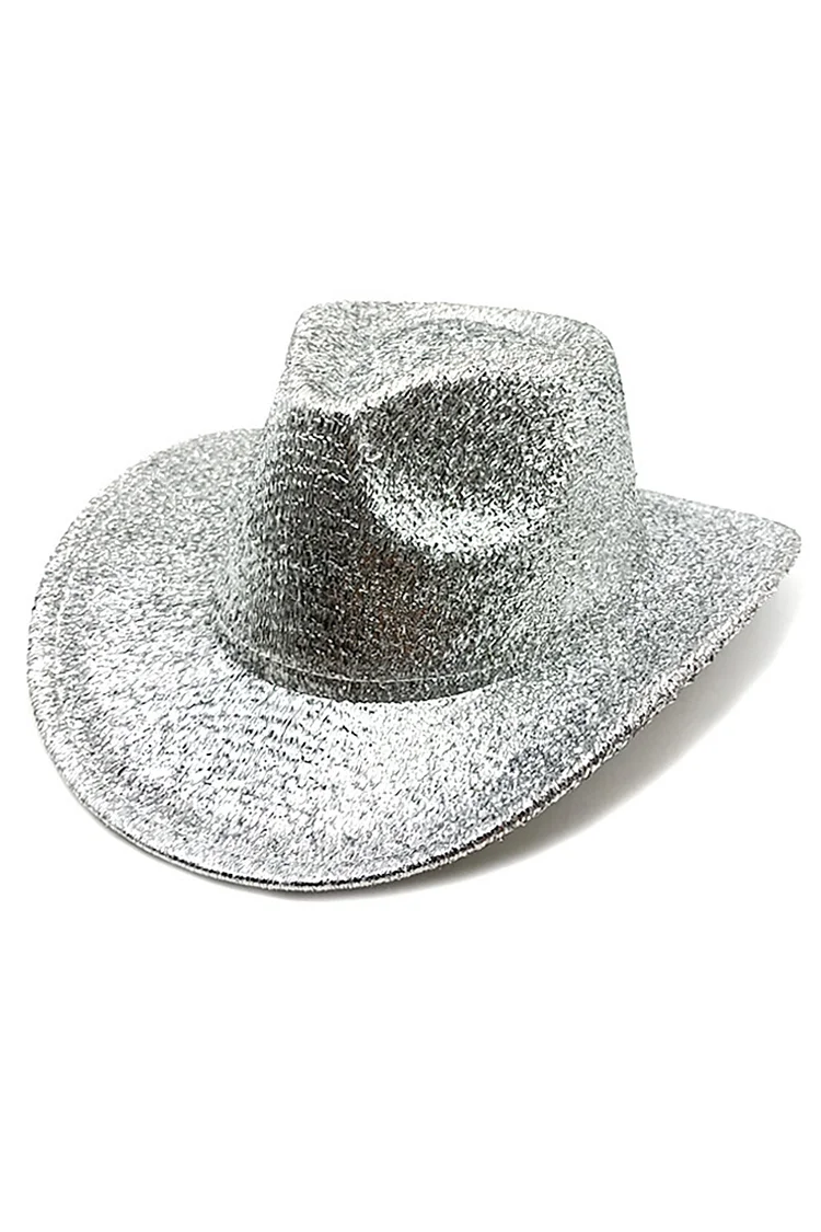 Shiny Tinsel Festival Western Cowboy Hat