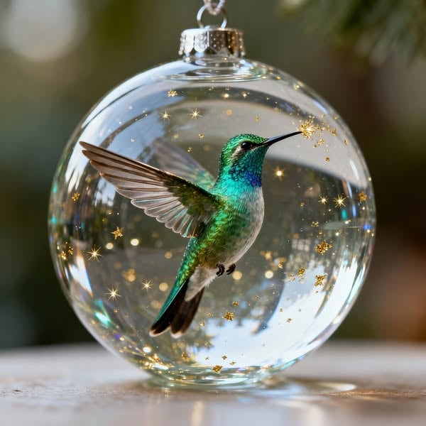 2026 Wildlife Wonders Collection Crystal Glass Ornament(3D)