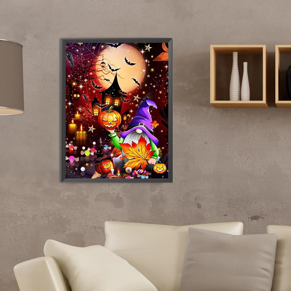 Diamond Painting - Full Round Drill - Spooky Halloween(Canvas|30*40cm)
