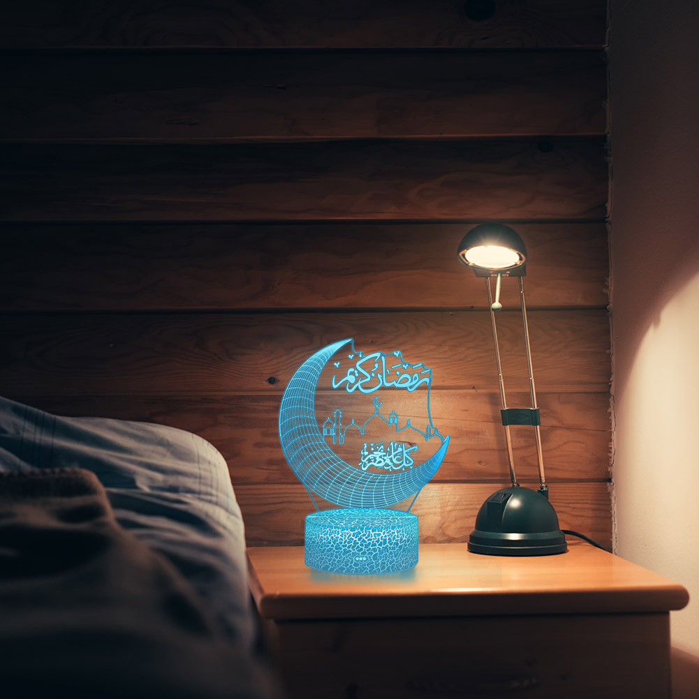 

LED Acrylic Touch Control Ramadan-3D Night Light, 501 Original
