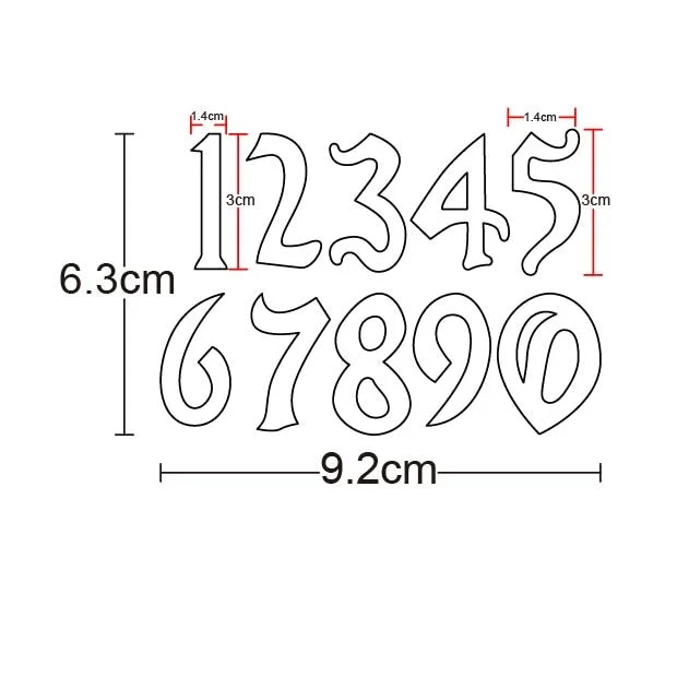 Craft Dies Metal Cutting Dies Cut Die Mold Alphabets Letter Number Scrapbooking Dies Paper Knife Mould Blade Punch Stencils Dies