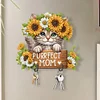 Wooden Special Shape Cat 2 Hooks Diamond Painting Hook Rail for Wall Cabinet