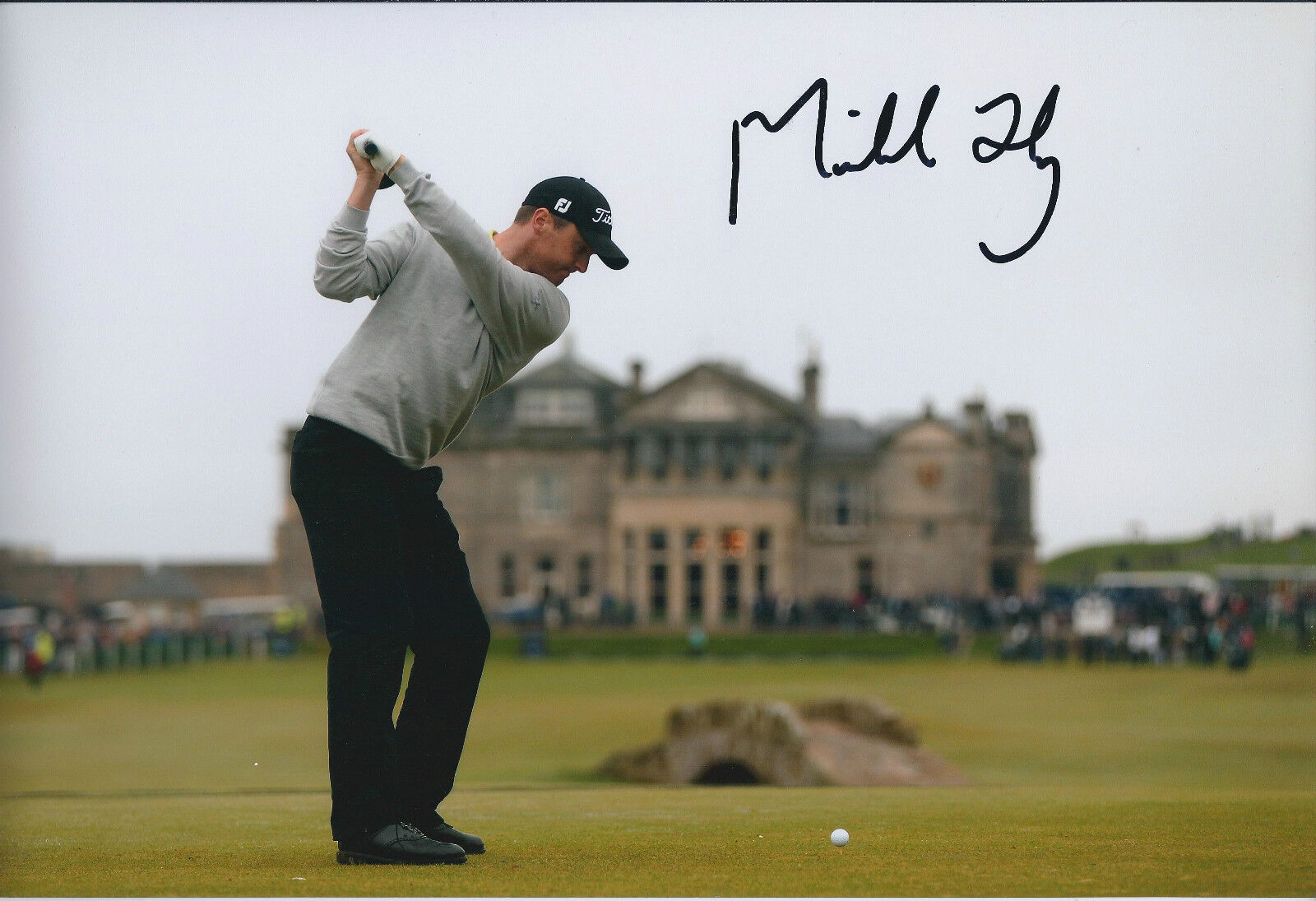 Michael HOEY SIGNED Autograph 12x8 Photo Poster painting AFTAL COA Dunhill Links Golf Winner