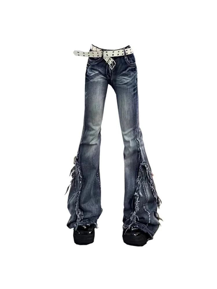 パンツ y2k archive race-up flare jeans gimmick y2k archive race-up flare jeans gimmick