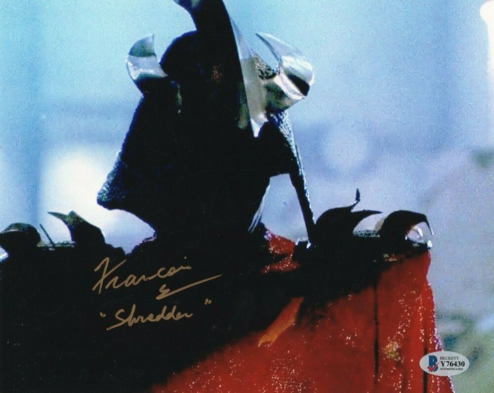 Francois Chau Shredder Teenage Mutant Signed 8x10 Photo Poster painting w/Beckett Y76430