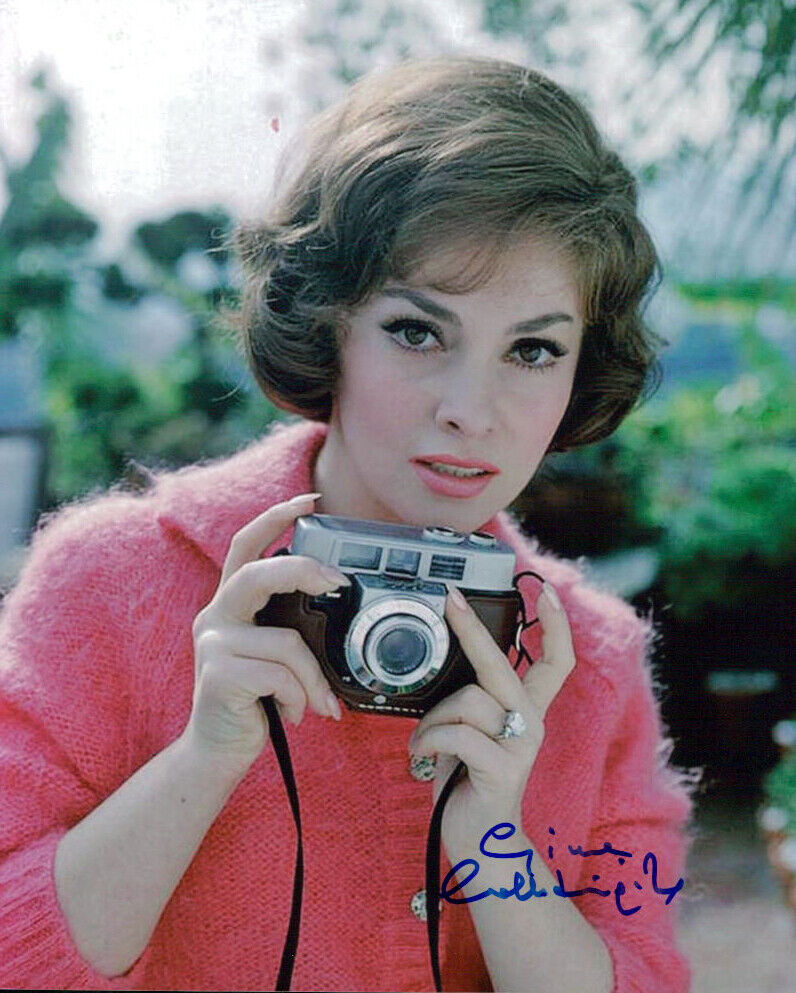 Gina Lollobrigida signed authentic 8x10 Photo Poster painting COA