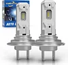 KIMLATAR H7 LED Bulb Super Bright 1:1 Halogen Mini Size H7/H18 LED Bulbs Fog Lights Pack of 2
