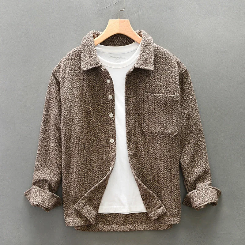 100% Cotton Tweed Overshirt