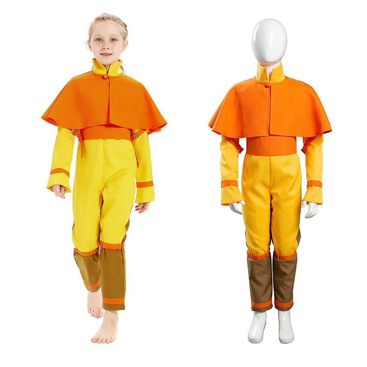 Avatar: The Last Airbender Kids Children Jumpsuit Outfits Avatar Aang Halloween Carnival Suit Cosplay Costume