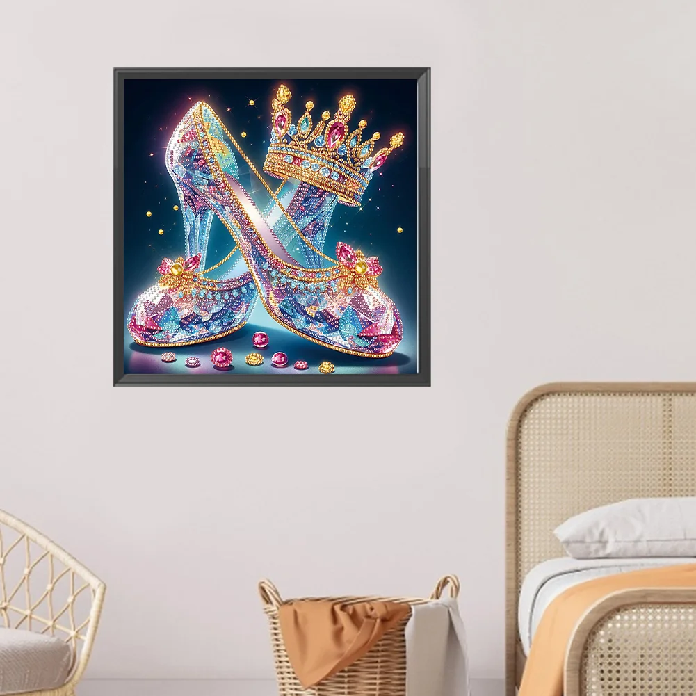 Diamond Painting - Partial Special Shaped Drill - Crystal High Heels(Canvas|30*30cm)