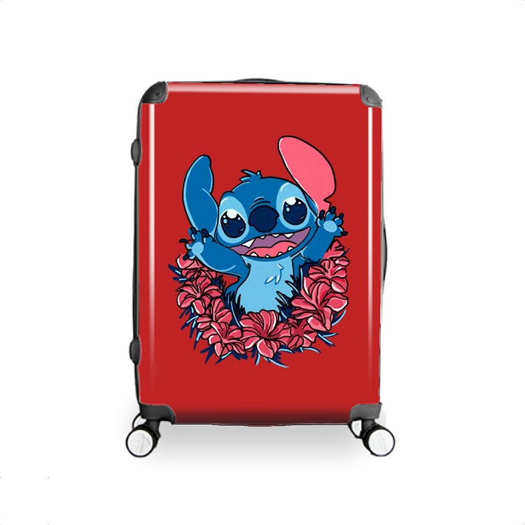 Stitch In The Flowers, Lilo and Stitch Hardside Luggage