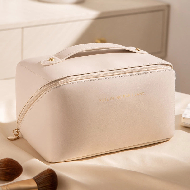 Women’s All Seasons Pu Leather Basic Cosmetic Bag