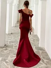 Evening Wrap Solid Color One-Shoulder Dresses