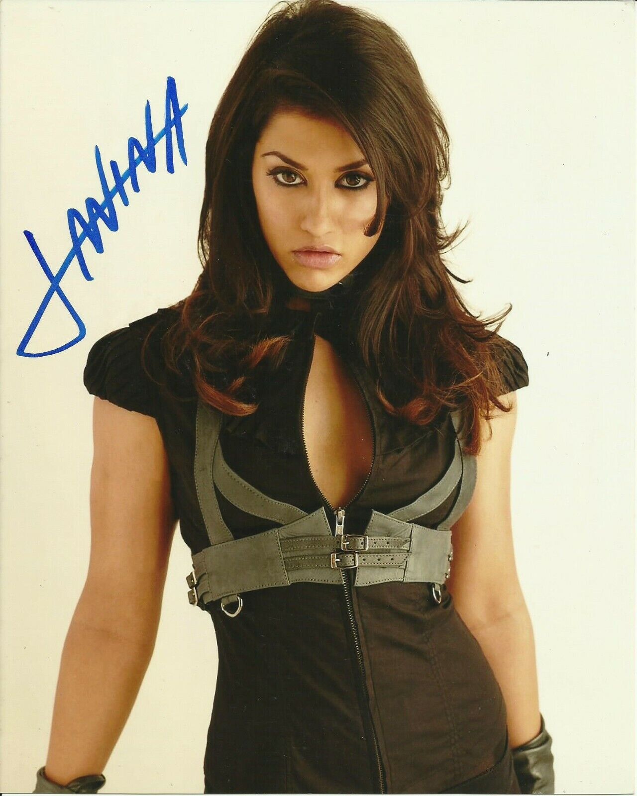 JANINA GAVANKAR SIGNED SEXY Photo Poster painting UACC REG 242 FILM AUTOGRAPHS