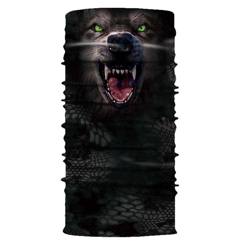 

Outdoor Magic Scarf Headband Sports 3D Wolf Print Cycling Face Mask Bandana, 501 Original