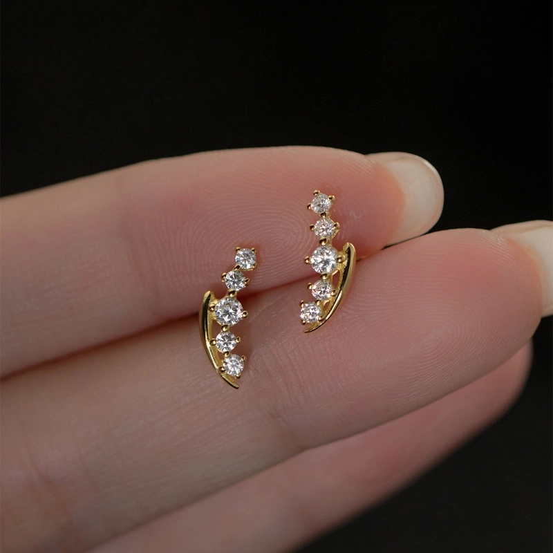 1 Pair Hawaiian Vacation Beach Flower Inlay Alloy Copper Zircon Drop Earrings Ear Studs