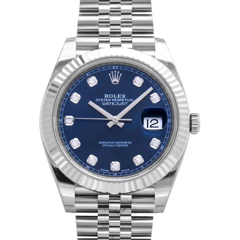 Męski automatyczny zegarek z diamentami Rolex Datejust II 116333G-GD