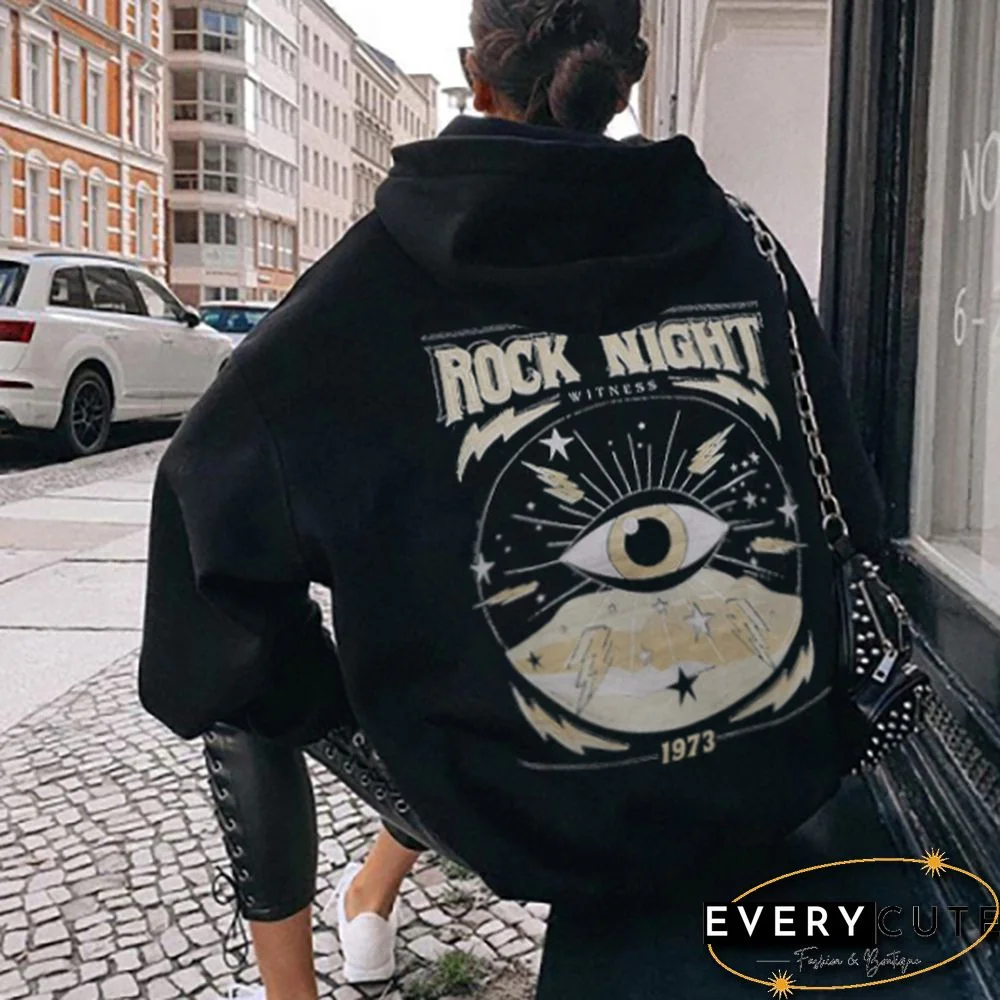 Fashion Long Sleeve Casual Printed Sweatshirt