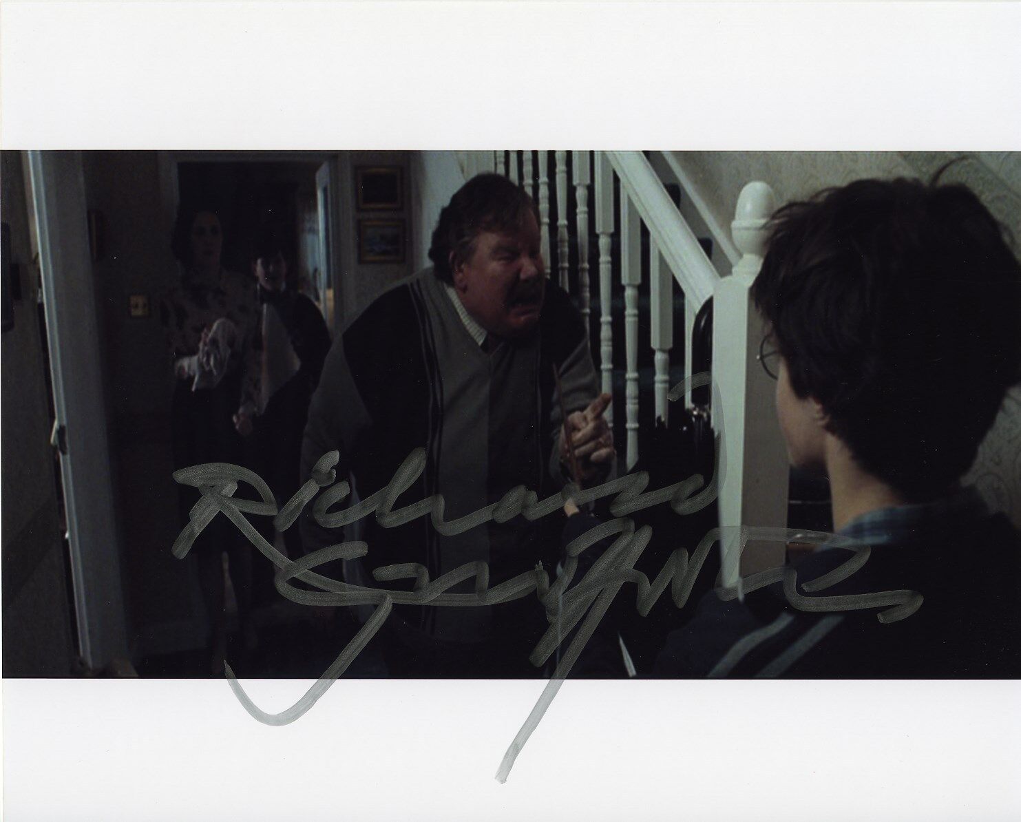 RICHARD GRIFFITHS SIGNED AUTOGRAPHED HARRY POTTER COLOR Photo Poster painting UNCLE VERNON! #5