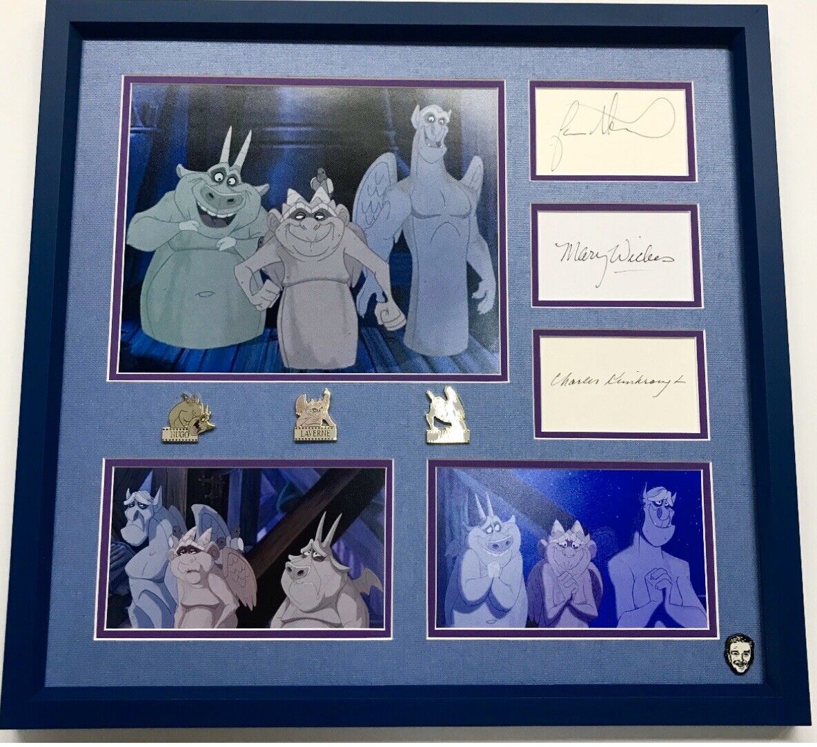 Gargoyles Jason Alexander , Mary Wicks & Charles Kimbrough Autographed Frame