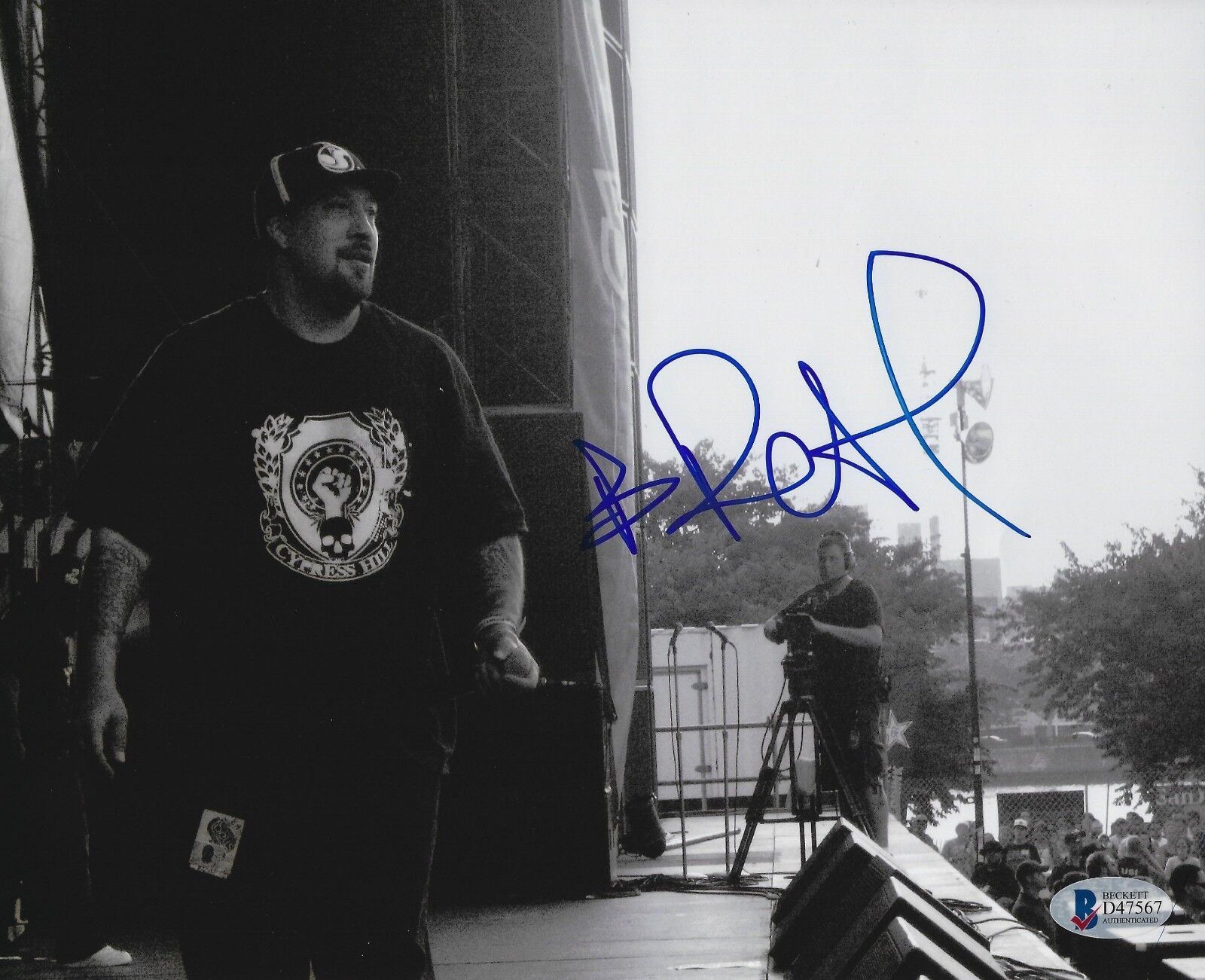 B-Real Signed 8x10 Photo Poster painting BAS Beckett COA Autograph Cypress Hill Concert Picture