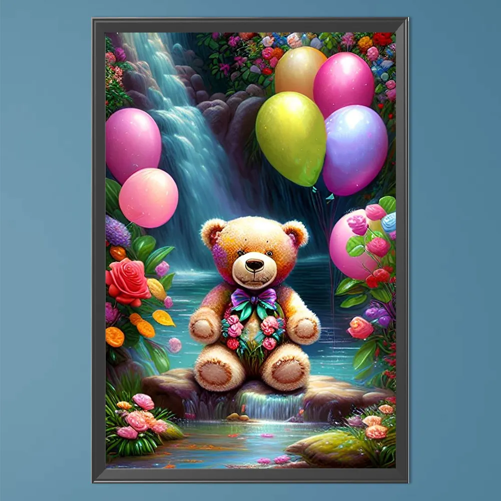 Partial AB Diamond Painting - Full Round Drill - Bear(Canvas|45*65cm)