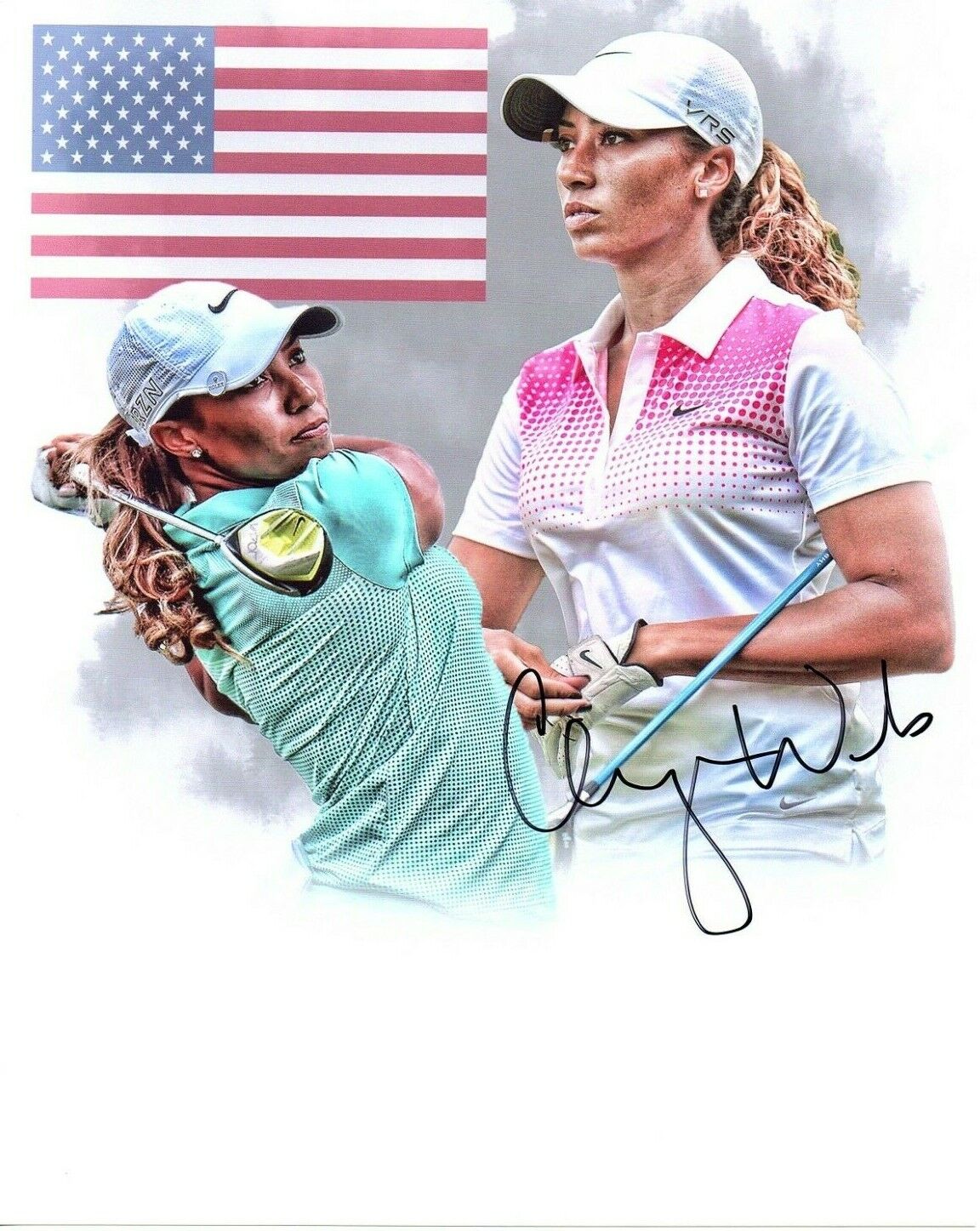 Cheyenne Woods LPGA star signed autographed 8x10 golf edit Photo Poster painting Tiger's Niece c