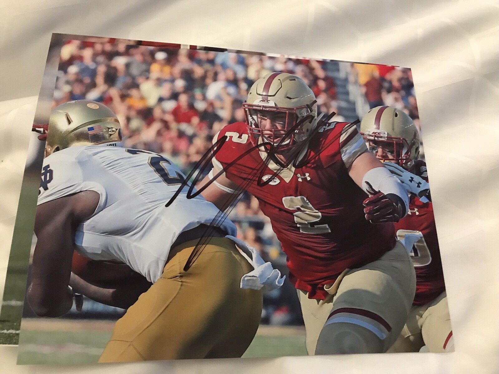 Zach Allen Boston College Eagles signed autographed 8x10 football Photo Poster painting B