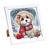 Diamond Painting-DIY Crystal Rhinestone Dog 19.2x19.2cm with Frame