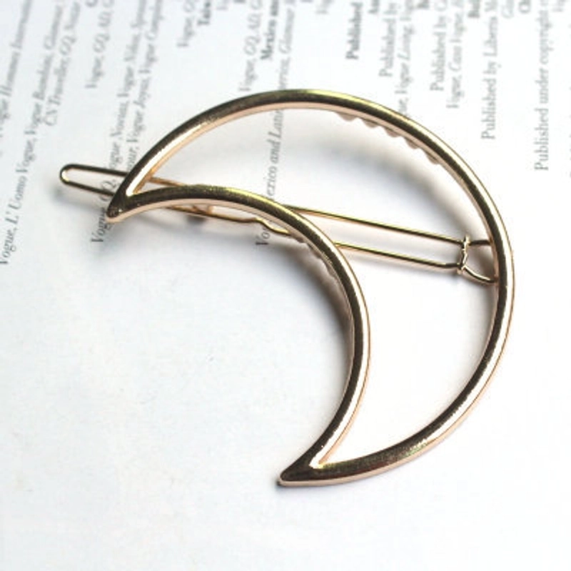 Minimalist Moon Alloy Plating Hair Clip 1 Piece