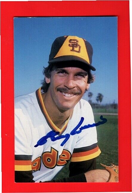 1980-83 GARY LUCAS-SAN DIEGO PADRES AUTOGRAPHED 3.5 X 5 COLOR Photo Poster painting