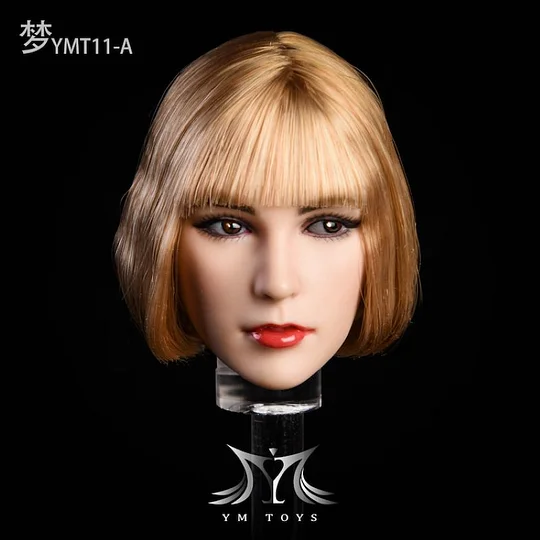 YMTOYS YMT011 1/6 MENG Beautiful Lady Head Sculpt with Rooted Hair for 12inch Collectible Tbleague Action Figure DIY-aliexpress